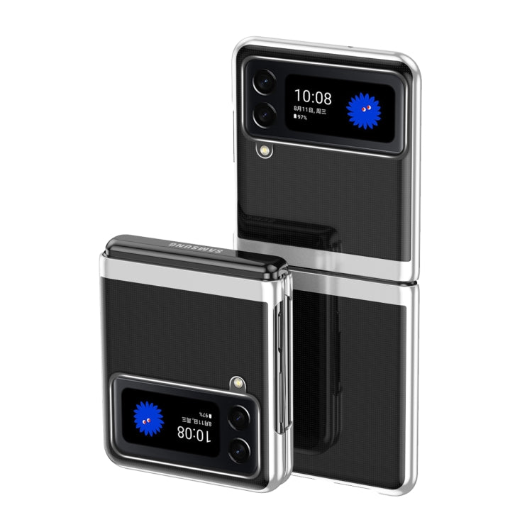 Custodia per telefono antiurto trasparente galvanica, For Samsung Galaxy Z Fold4, For Samsung Galaxy Z Flip4