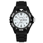 SANDA 1053 Orologio elettronico impermeabile da donna con doppio display e cinturino in TPU