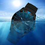SANDA 1053 Orologio elettronico impermeabile da donna con doppio display e cinturino in TPU