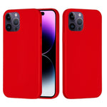 Custodia per telefono in silicone tinta unita, For iPhone 14 Pro, For iPhone 14 Pro Max