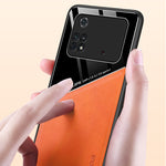 Custodia protettiva all-inclusive in pelle + vetro organico, For Xiaomi Poco M4 Pro 4G, For Xiaomi Poco X4 Pro 5G