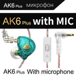 QKZ AK6 PLUS cavo audio staccabile con microfono