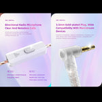 QKZ AK6 PLUS cavo audio staccabile con microfono
