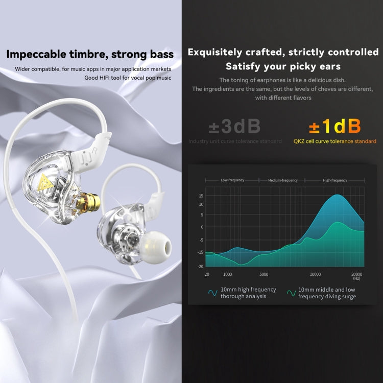QKZ DMX Sports In-ear HIFI 3,5 mm Auricolare con controllo cablato con microfono
