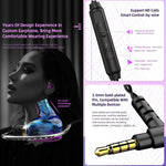 QKZ SK3 3.5mm Sports In-ear Wired HIFI Bass Stereo Sound Auricolare con microfono