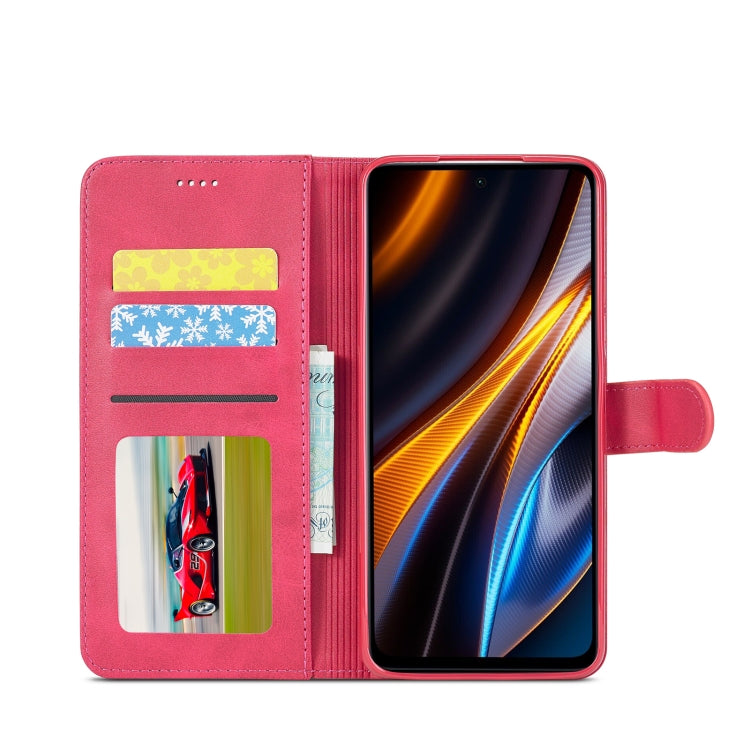 LC.IMEEKE Custodia per cellulare in pelle di vitello, For Xiaomi Poco X4 GT 5G