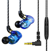 QKZ SK7 Auricolare stereo HIFI cablato con driver in rame sportivo da 3,5 mm con microfono