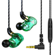 QKZ SK7 Auricolare stereo HIFI cablato con driver in rame sportivo da 3,5 mm con microfono