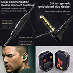 QKZ SK7 Auricolare stereo HIFI cablato con driver in rame sportivo da 3,5 mm con microfono