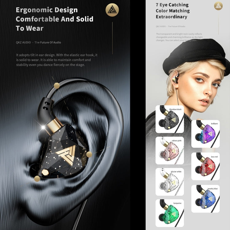 QKZ SK8 3.5mm Sports In-ear Dynamic HIFI Monitor Auricolare con microfono