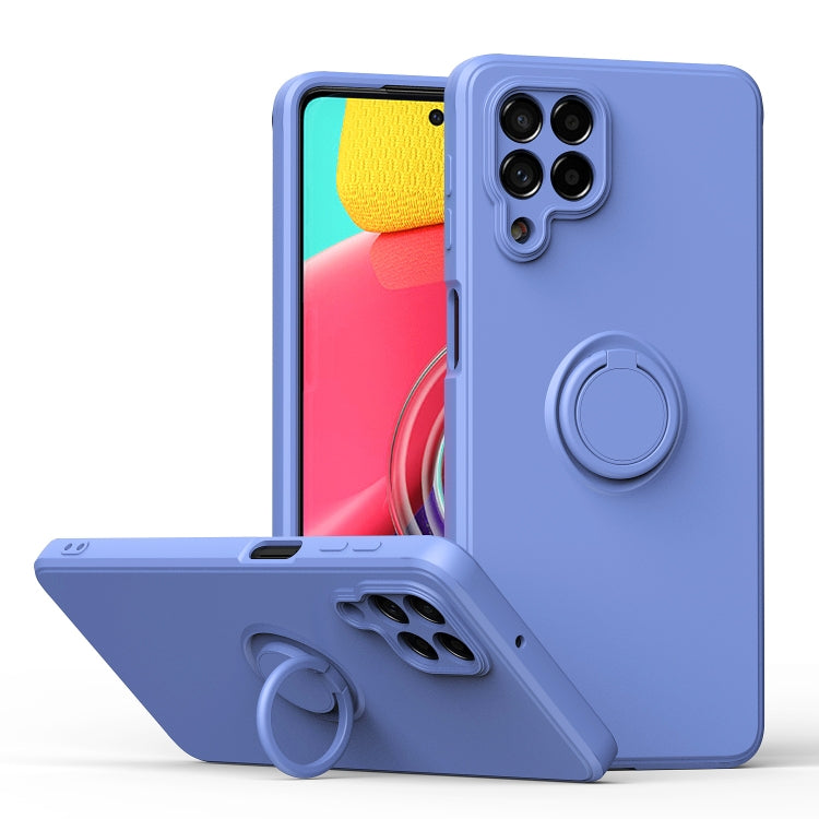 Custodia per telefono in silicone con cavalletto ad anello, For Honor X8, For Samsung Galaxy M53 5G, For Samsung Galaxy Note20 Ultra, For Xiaomi Poco F4 GT