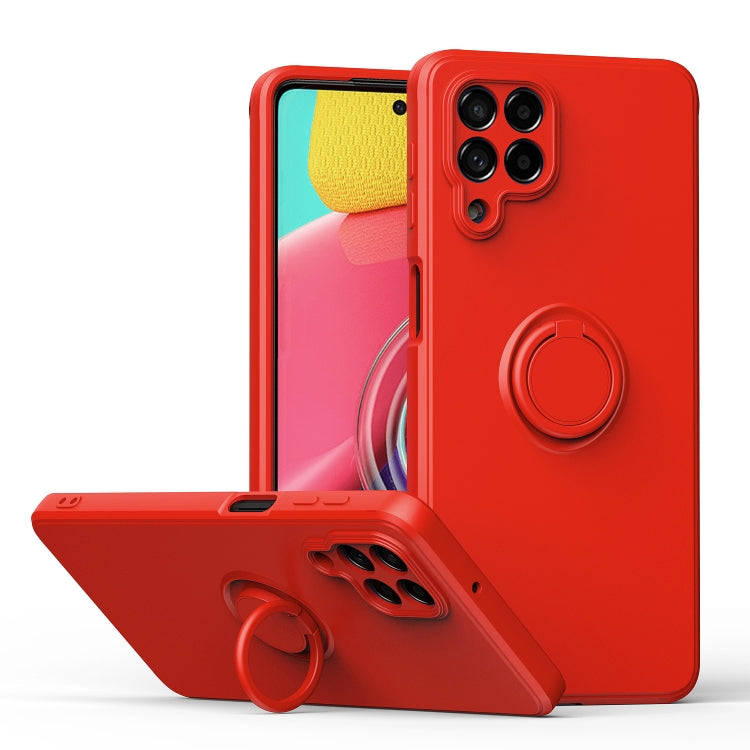 Custodia per telefono in silicone con cavalletto ad anello, For Honor X8, For Samsung Galaxy M53 5G, For Samsung Galaxy Note20 Ultra, For Xiaomi Poco F4 GT