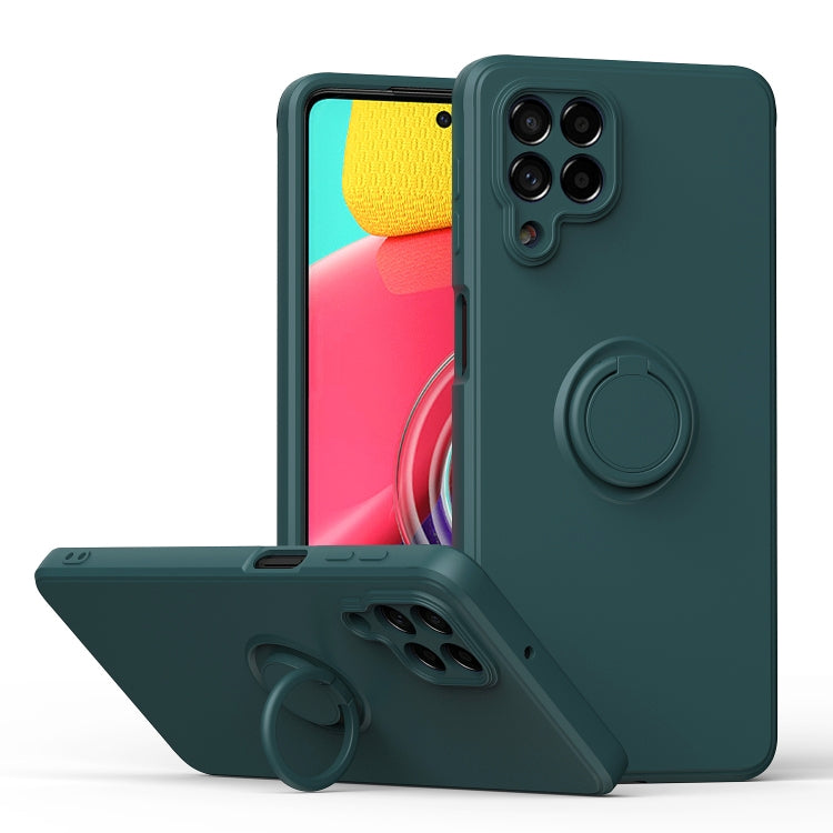 Custodia per telefono in silicone con cavalletto ad anello, For Honor X8, For Samsung Galaxy M53 5G, For Samsung Galaxy Note20 Ultra, For Xiaomi Poco F4 GT