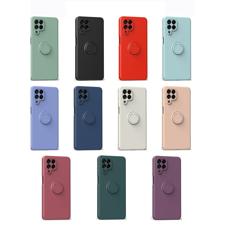 Custodia per telefono in silicone con cavalletto ad anello, For Honor X8, For Samsung Galaxy M53 5G, For Samsung Galaxy Note20 Ultra, For Xiaomi Poco F4 GT