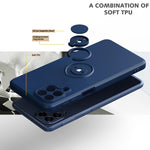 Custodia per telefono in silicone con cavalletto ad anello, For Honor X8, For Samsung Galaxy M53 5G, For Samsung Galaxy Note20 Ultra, For Xiaomi Poco F4 GT