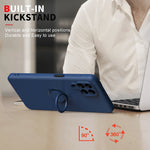 Custodia per telefono in silicone con cavalletto ad anello, For Honor X8, For Samsung Galaxy M53 5G, For Samsung Galaxy Note20 Ultra, For Xiaomi Poco F4 GT