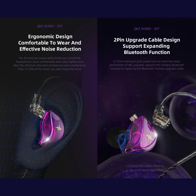 Auricolari in-ear QKZ ZXT con microfono e filo 3,5mm