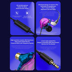 Auricolari in-ear QKZ ZXT con microfono e filo 3,5mm