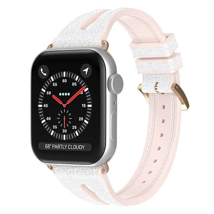 Cinturino sottile con glitter per la serie Apple Watch, 7 45mm / 6&SE&5&4 44mm / 3&2&1 42mm, 7 41mm / 6&SE&5&4 40mm / 3&2&1 38mm