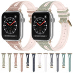 Cinturino sottile con glitter per la serie Apple Watch, 7 45mm / 6&SE&5&4 44mm / 3&2&1 42mm, 7 41mm / 6&SE&5&4 40mm / 3&2&1 38mm