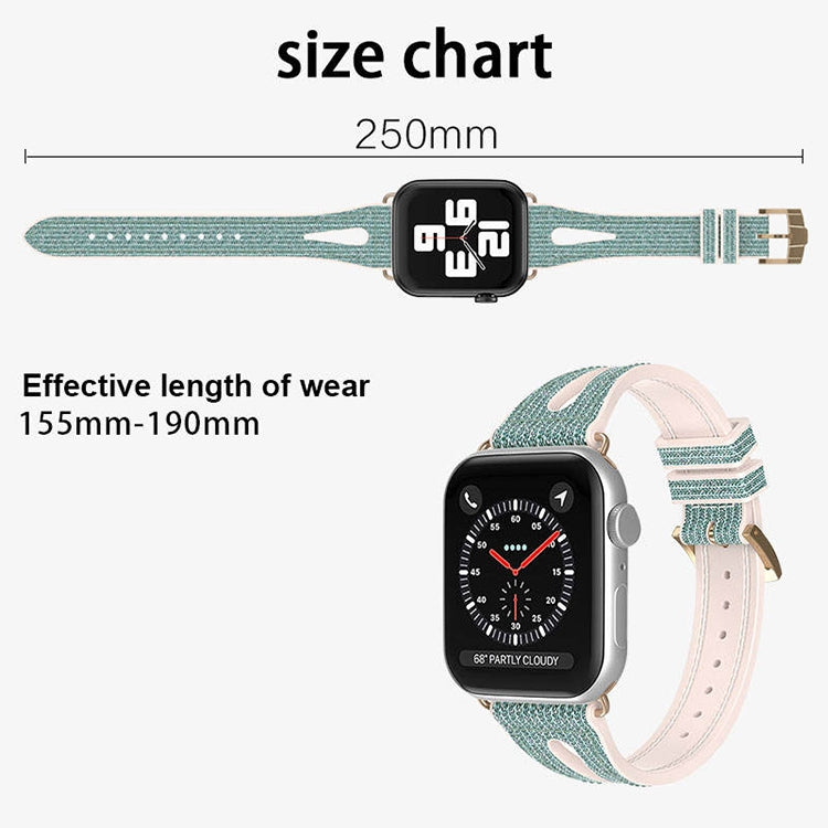 Cinturino sottile con glitter per la serie Apple Watch, 7 45mm / 6&SE&5&4 44mm / 3&2&1 42mm, 7 41mm / 6&SE&5&4 40mm / 3&2&1 38mm