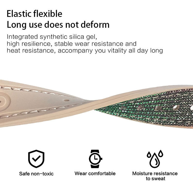 Cinturino sottile con glitter per la serie Apple Watch, 7 45mm / 6&SE&5&4 44mm / 3&2&1 42mm, 7 41mm / 6&SE&5&4 40mm / 3&2&1 38mm