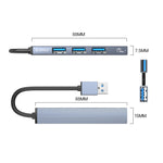 AH-A13 Adattatore HUB USB 3.0 x 1 + USB 2.0 x 3 a USB 3.0, AH-A13