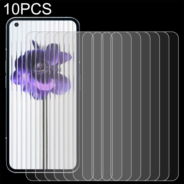 10 pellicole in vetro temperato da 0,26 mm 9H 2,5D, For Nothing Phone 1 (10 PCS)