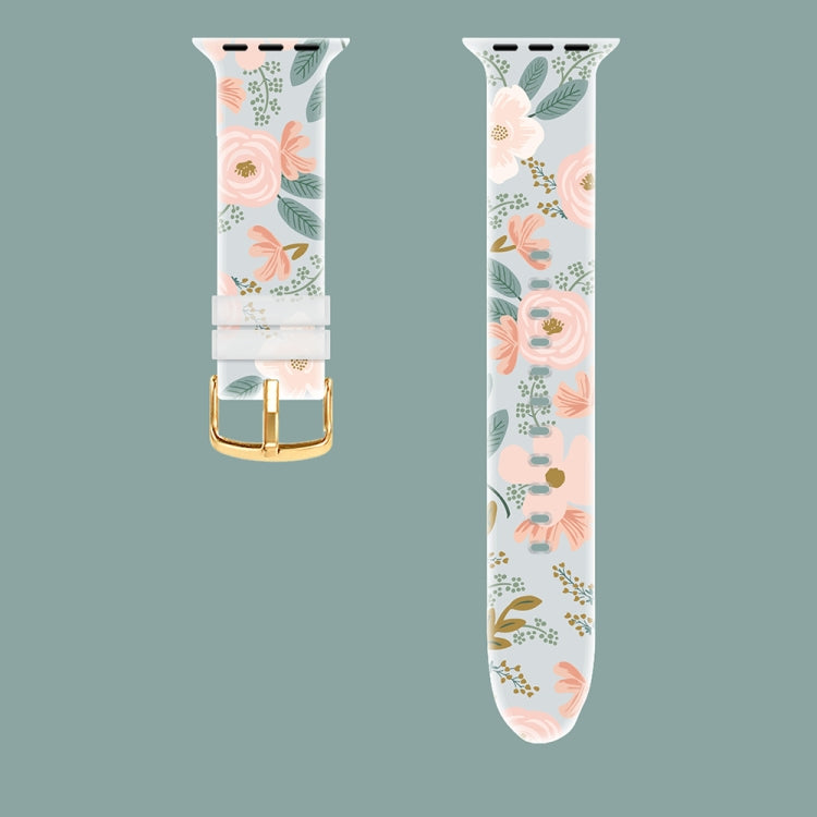 Cinturino trasparente con fibbia quadrata per Apple Watch Series, 7 45mm / 6&SE&5&4 44mm / 3&2&1 42mm, 7 41mm / 6&SE&5&4 40mm / 3&2&1 38mm