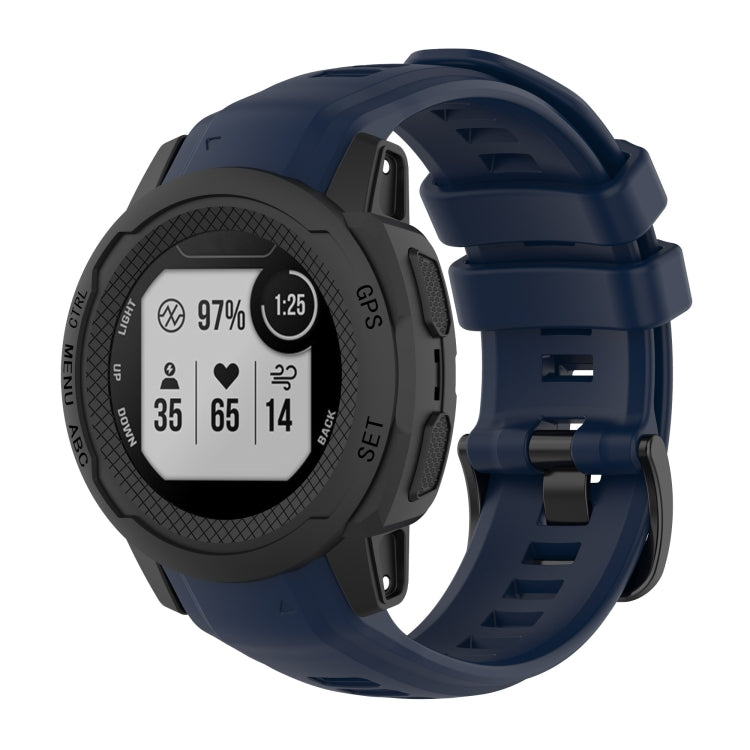 Cinturino per orologio sportivo in silicone tinta unita, For Garmin Instinct 2S