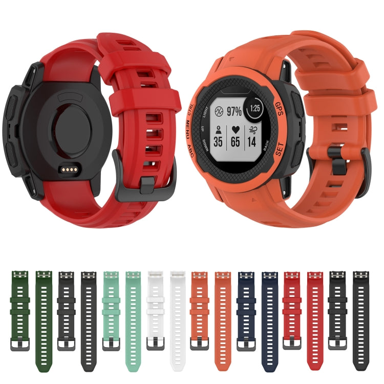 Cinturino per orologio sportivo in silicone tinta unita, For Garmin Instinct 2S