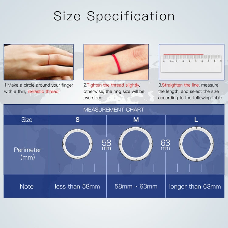 JAKCOM R5 Smart Ring Anello di usura intelligente multifunzione, S, M, L