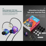 QKZ AK6 MAX Subwoofer dinamico in-ear con controllo a filo, Standard Version, with Mic Version
