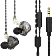 QKZ AK6 MAX Subwoofer dinamico in-ear con controllo a filo, Standard Version, with Mic Version
