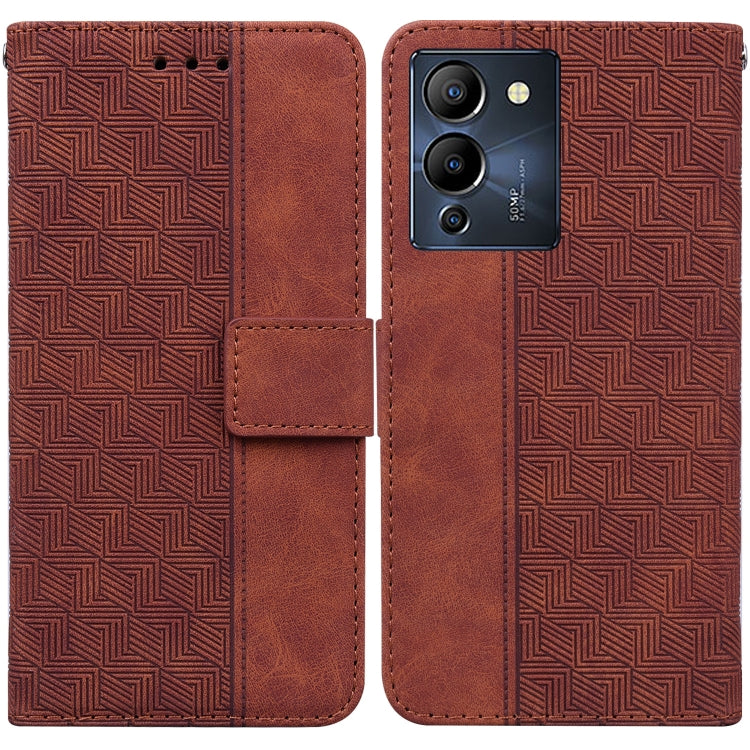 Custodia per telefono in pelle goffrata geometrica, For Infinix Note 12 G96/X670, For Tecno Camon 19, For Tecno Camon 19 Pro 5G, For Tecno Pova 3 LE7