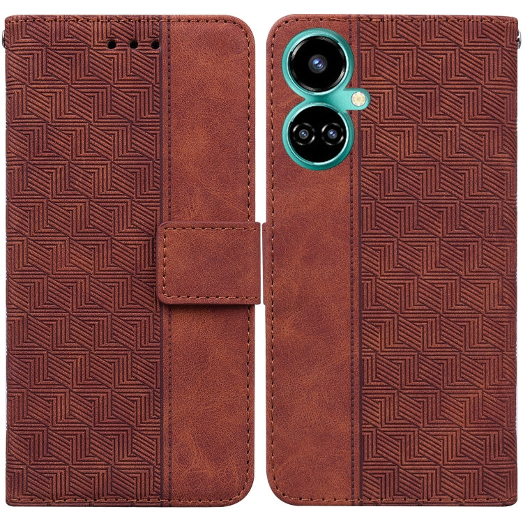 Custodia per telefono in pelle goffrata geometrica, For Infinix Note 12 G96/X670, For Tecno Camon 19, For Tecno Camon 19 Pro 5G, For Tecno Pova 3 LE7