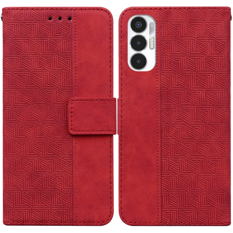 Custodia per telefono in pelle goffrata geometrica, For Infinix Note 12 G96/X670, For Tecno Camon 19, For Tecno Camon 19 Pro 5G, For Tecno Pova 3 LE7
