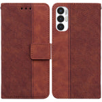 Custodia per telefono in pelle goffrata geometrica, For Infinix Note 12 G96/X670, For Tecno Camon 19, For Tecno Camon 19 Pro 5G, For Tecno Pova 3 LE7