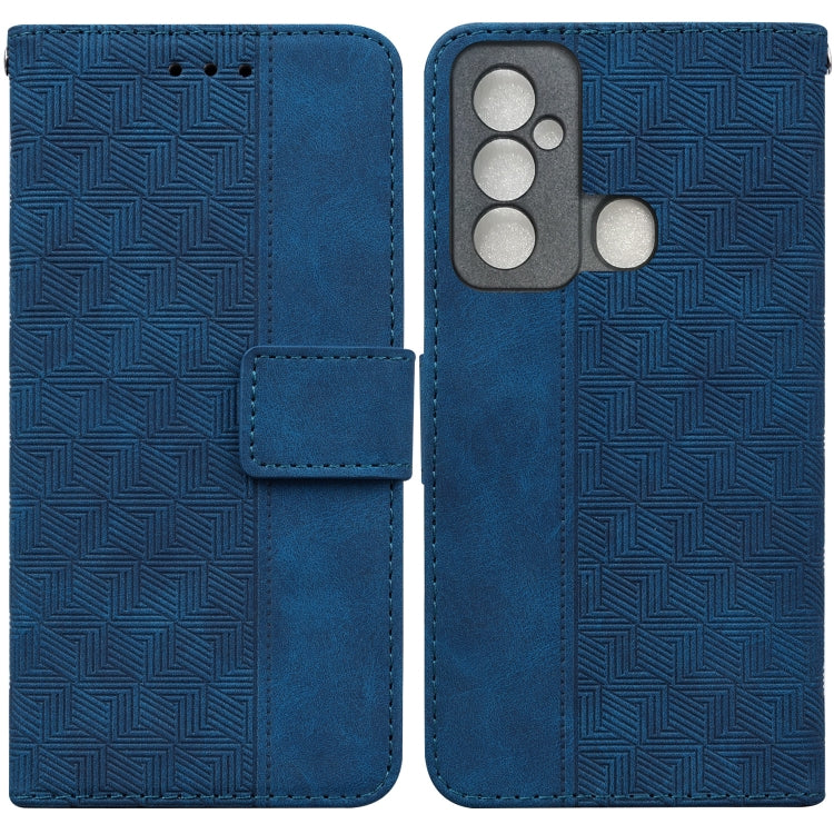 Custodia per telefono in pelle goffrata geometrica, For Tecno Spark 6 GO, For Motorola Moto G62 5G, For Tecno Pop 6 No Fingerprints, For OPPO A57 2022 4G