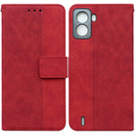Custodia per telefono in pelle goffrata geometrica, For Tecno Spark 6 GO, For Motorola Moto G62 5G, For Tecno Pop 6 No Fingerprints, For OPPO A57 2022 4G