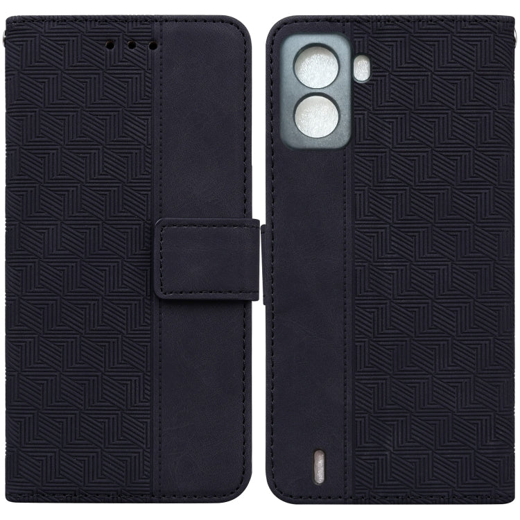 Custodia per telefono in pelle goffrata geometrica, For Tecno Spark 6 GO, For Motorola Moto G62 5G, For Tecno Pop 6 No Fingerprints, For OPPO A57 2022 4G