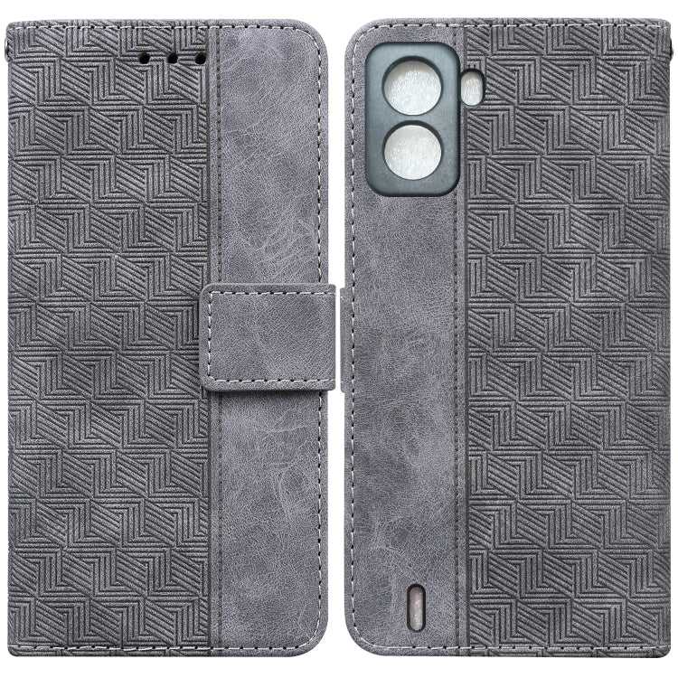 Custodia per telefono in pelle goffrata geometrica, For Tecno Spark 6 GO, For Motorola Moto G62 5G, For Tecno Pop 6 No Fingerprints, For OPPO A57 2022 4G