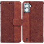 Custodia per telefono in pelle goffrata geometrica, For Tecno Spark 6 GO, For Motorola Moto G62 5G, For Tecno Pop 6 No Fingerprints, For OPPO A57 2022 4G