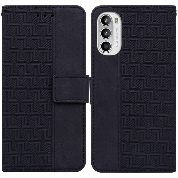 Custodia per telefono in pelle goffrata geometrica, For Tecno Spark 6 GO, For Motorola Moto G62 5G, For Tecno Pop 6 No Fingerprints, For OPPO A57 2022 4G