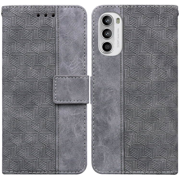 Custodia per telefono in pelle goffrata geometrica, For Tecno Spark 6 GO, For Motorola Moto G62 5G, For Tecno Pop 6 No Fingerprints, For OPPO A57 2022 4G