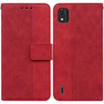 Custodia per telefono in pelle goffrata geometrica, For Nokia C2 2nd Edition, For Nokia C21, For Nokia G11 Plus
