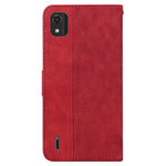 Custodia per telefono in pelle goffrata geometrica, For Nokia C2 2nd Edition, For Nokia C21, For Nokia G11 Plus