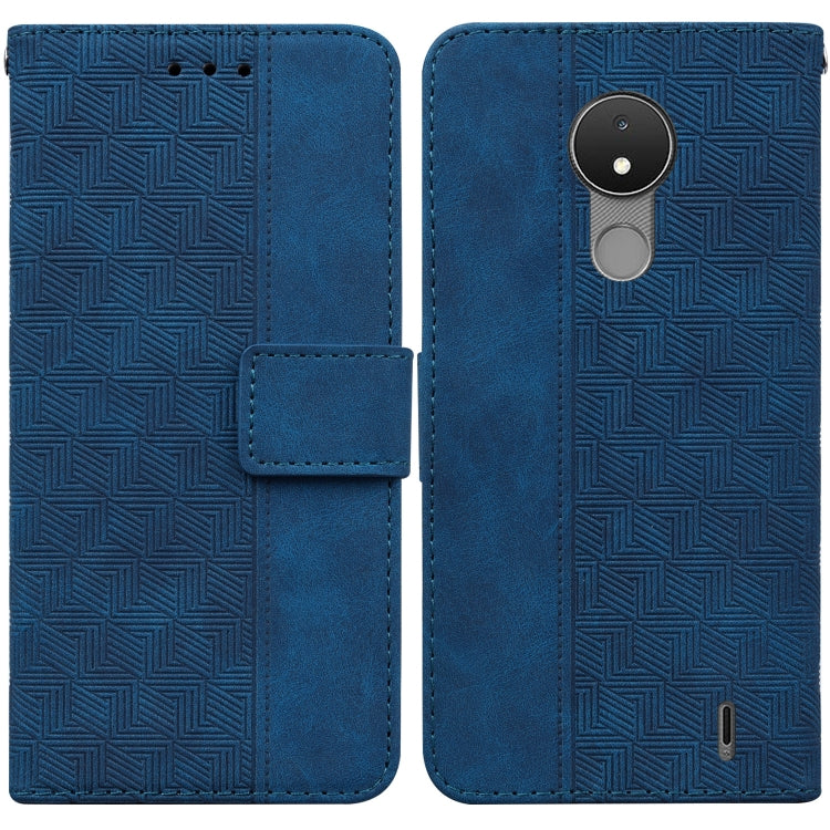 Custodia per telefono in pelle goffrata geometrica, For Nokia C2 2nd Edition, For Nokia C21, For Nokia G11 Plus