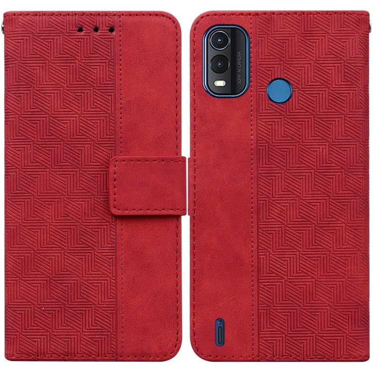 Custodia per telefono in pelle goffrata geometrica, For Nokia C2 2nd Edition, For Nokia C21, For Nokia G11 Plus