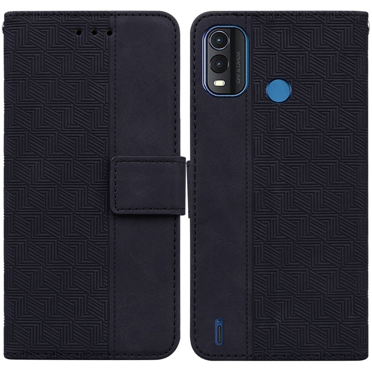 Custodia per telefono in pelle goffrata geometrica, For Nokia C2 2nd Edition, For Nokia C21, For Nokia G11 Plus